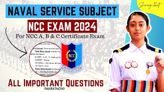 NCC Naval Service Subject  Naval Service Subject Question Answer  NCC Exam 2024 [upl. by Halstead]