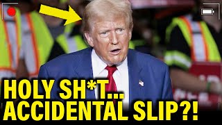 WATCH TRUMP ALMOST DROP THE WORD ON STAGE [upl. by Alleda]