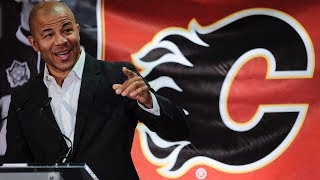 ‘This is home’ Former Flames captain Iginla retires in Calgary [upl. by Fujio]