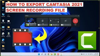 How to Save Camtasia Screen Recorder File on Camtasia 9 2021  Windows [upl. by Hamner]