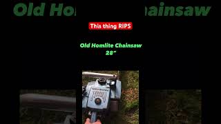 Vintage Homelite Chainsaw [upl. by Nautna]