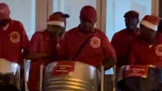 Christmas Steel Band Music in Trinidad  D Veterans Pan Ensemble [upl. by Hew]