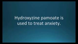 How to pronounce hydroxyzine pamoate Vistaril Memorizing Pharmacology Flashcard [upl. by Aztinaj]