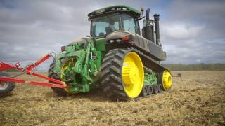 JOHN DEERE 9570RT I HORSCH Terrano 7fm I Déchaumage en France [upl. by Nerak877]