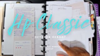 October Monthly Setup  The Classic Happy Planner  Functional Planning [upl. by Niowtna]