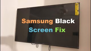 How to Fix Samsung TV Black Screen [upl. by Esnahc]