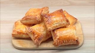 Cara membuat puff pastry keju  Super easy cheese puff pastry [upl. by Anayia]