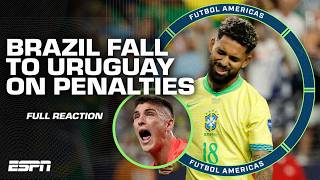 FULL REACTION Brazil KNOCKED OUT of Copa America by Uruguay 👀 How much did they miss Vini Jr [upl. by Yerhpmuh213]