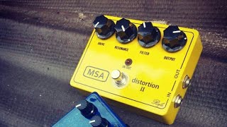 MXR distortion II clone review RSfX made [upl. by Stavros]