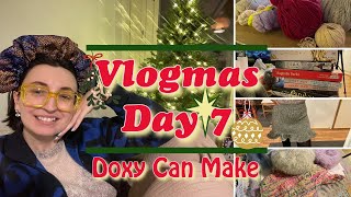 Vlogmas  Doxy Can Make Vlogmas Day 7  Emergency pants The Frilly skirt WIPs amp Book Talk [upl. by Alilak188]