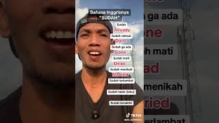 Bahasa inggrisnya quotsudahquotbelajarbahasainggris [upl. by Naed]