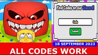 ALL CODES WORK Block Eating Simulator ROBLOX  SEPTEMBER 18 2023 [upl. by Goldston283]