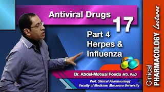 Antiviral Chemotherapy  Part 4 treatment of herpes and influenza viruses [upl. by Nayra]