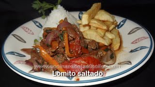 Receta de Lomo Saltado [upl. by Nilcaj]