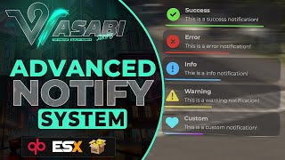 Wasabis FiveM Notify System  Standalone [upl. by Edyaw426]