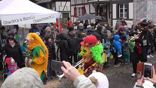 Guggemusig Fliegedätscher Schwellheim  Allschwiler Fasnacht 2018 [upl. by Euqcaj]