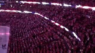 Blackhawks National Anthem  Game 4 v Canucks at the UC [upl. by Afrika]