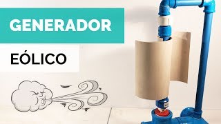 GENERADOR EÓLICO VERTICAL CASERO 💨  Tutorial  Paso Sustentable [upl. by Nospmis]