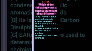 Bitumenpolycyclic aromatic compoundssoluble in Carbon DisulphideSARA analysisbitumen chemistry [upl. by Noyar552]