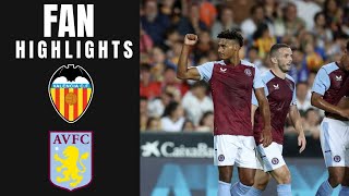 VALENCIA CF vs ASTON VILLA FAN REACTION amp HIGHLIGHTS [upl. by Anivel803]