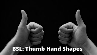 BSL Handshapes amp Thumbs Up signlanguage BSL handshapes [upl. by Fuchs]