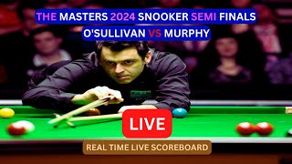 Ronnie OSullivan Vs Shaun Murphy LIVE Score UPDATE Today Semi Finals 2024 The Masters Snooker LIVE [upl. by Ahsiad]