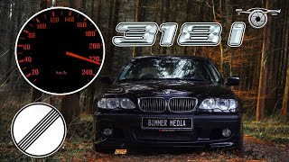 BMW E46 318I 143HP POV TOP SPEED ON GERMAN NO LIMIT AUTOBAHN 🚗 [upl. by Enetsuj]