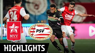 HIGHLIGHTS  Jong PSV op bezoek in Maastricht ⚔️ [upl. by Enra]