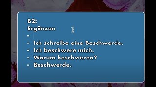 Deutsch B2  Längere Formulierungen  Geplante Formulierungen [upl. by Waine]