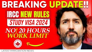 Breaking Update IRCC Announced New Rules For Canada Study Visa 2024  Canada Immigration [upl. by Harley]