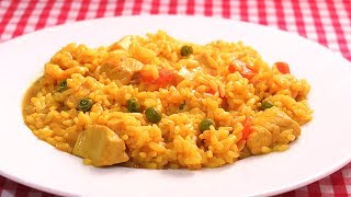 Arroz con POLLO Facil y Economico  Abelca [upl. by Anitserp]