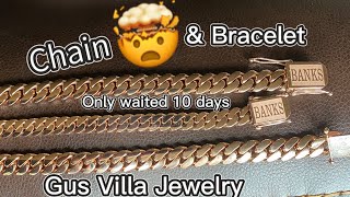 13mm 261 gram Miami Cuban Link Chain by GUS VILLA Gus Villa Jewelry REVIEW and Unboxing [upl. by Urana]