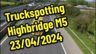 Truckspotting M5 Highbridge Somerset [upl. by Dewhirst]