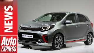 New Kia Picanto revealed city car takes aim at VWs up and Fords Ka [upl. by Yeldnarb79]