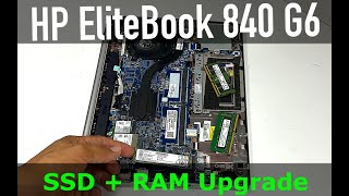 HP EliteBook 840 G6  How To replace RAM  SSD [upl. by Fenn]