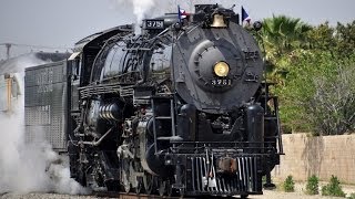 ATSF 3751 Steam Train to San Bernardino 2014 [upl. by Aicnetroh]