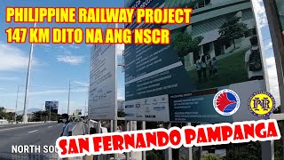 north south commuter railway project  san fernando pampanga V 330  pnr nscr update [upl. by Monjan]