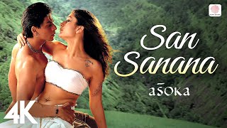 San Sanana Lyric Video  Asoka  Aakash Hai Koi Prem Kavi  Kareena Kapoor  SRK [upl. by Jozef]