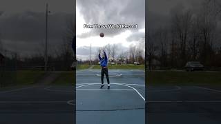 How the free throw world record was beaten probably basketball [upl. by Bunde]