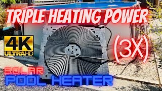 Solar Heater For Pool  DIY Water Heater 3X Triple Heating Power How To And Setup [upl. by Lana746]