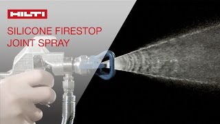 COMPARISON of Hilti Silicone Firestop Joint Spray vs competitive sprays [upl. by Eelrahc]