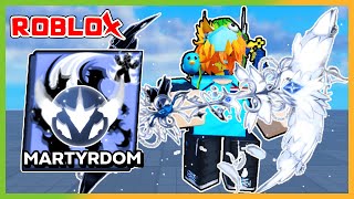 Martyrdom  Dual Fire Katana  Aetherial Azure Pack 🔥  Roblox Blade Ball [upl. by Daphie]