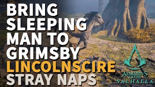 Bring sleeping Man to Grimsby Assassins Creed Valhalla Lincolnscire Stray Naps Mystery [upl. by Kokaras966]