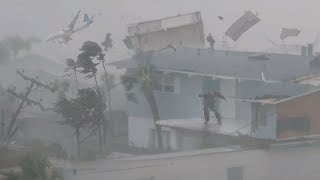 Hurricane Milton Scariest Tornado Moments Ever Caught On Camera  Fort Myers Florida USA [upl. by Mohun]