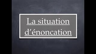 La situation dénonciation [upl. by Wanyen]