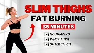 🔥35 Min Slim Thighs amp Legs Workout that WORKS🔥Burn Inner amp Outer Thigh Fat🔥No Jumping🔥No Repeat🔥 [upl. by Einnim352]