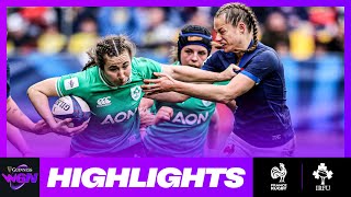 HIGHLIGHTS  FRANCE V IRELAND  2024 GUINNESS WOMEN’S SIX NATIONS RUGBY [upl. by Tybie702]