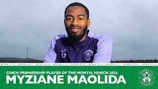 Myziane Maolida cinch Premiership POTM March 2024  Hibernian FC [upl. by Heida]