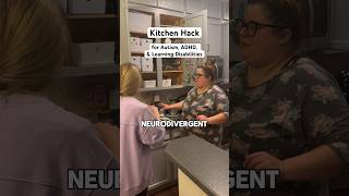 Maybe it’s overly simple but this kitchen hack is very useful 🧠 autistic adhd autism dyslexia [upl. by Eipper835]