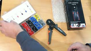 Unboxing Wozobuy Tube Terminal Crimping Tool HSC8 64A 2000PCs [upl. by Rednasela930]